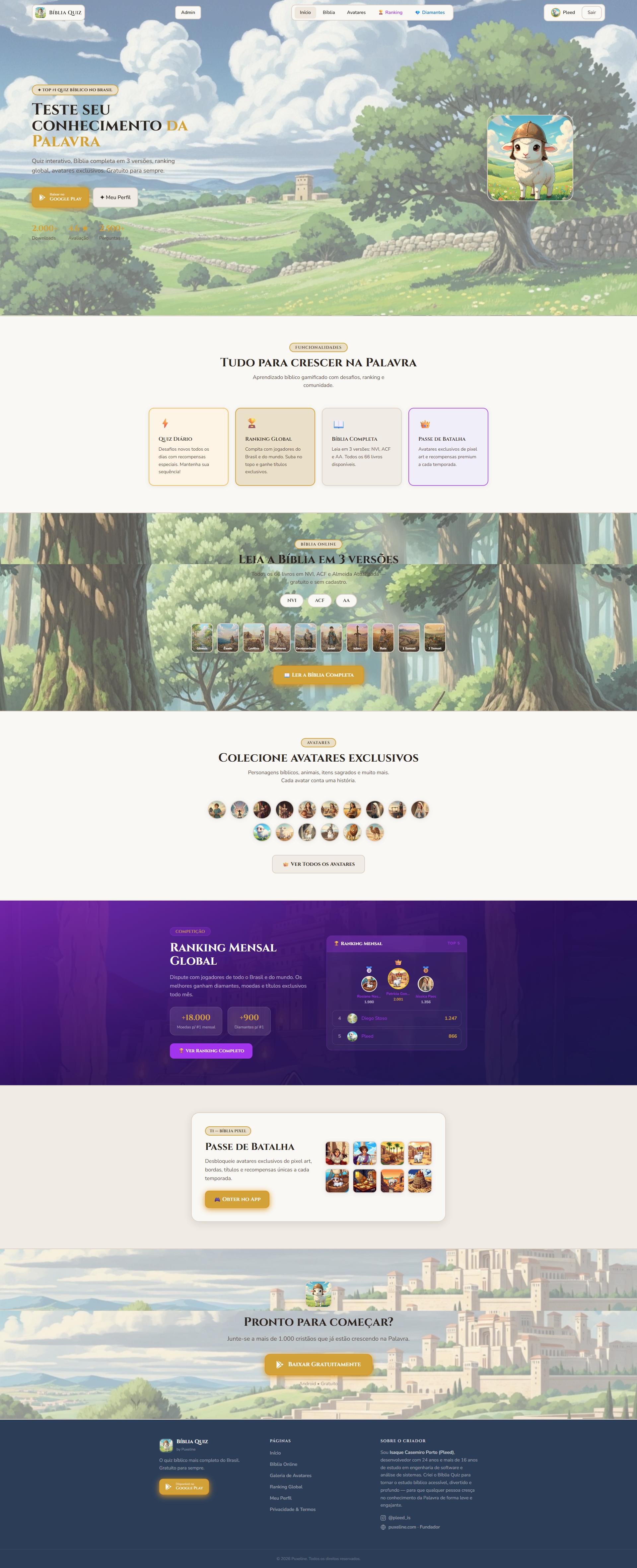 BíbliaQuiz — site web